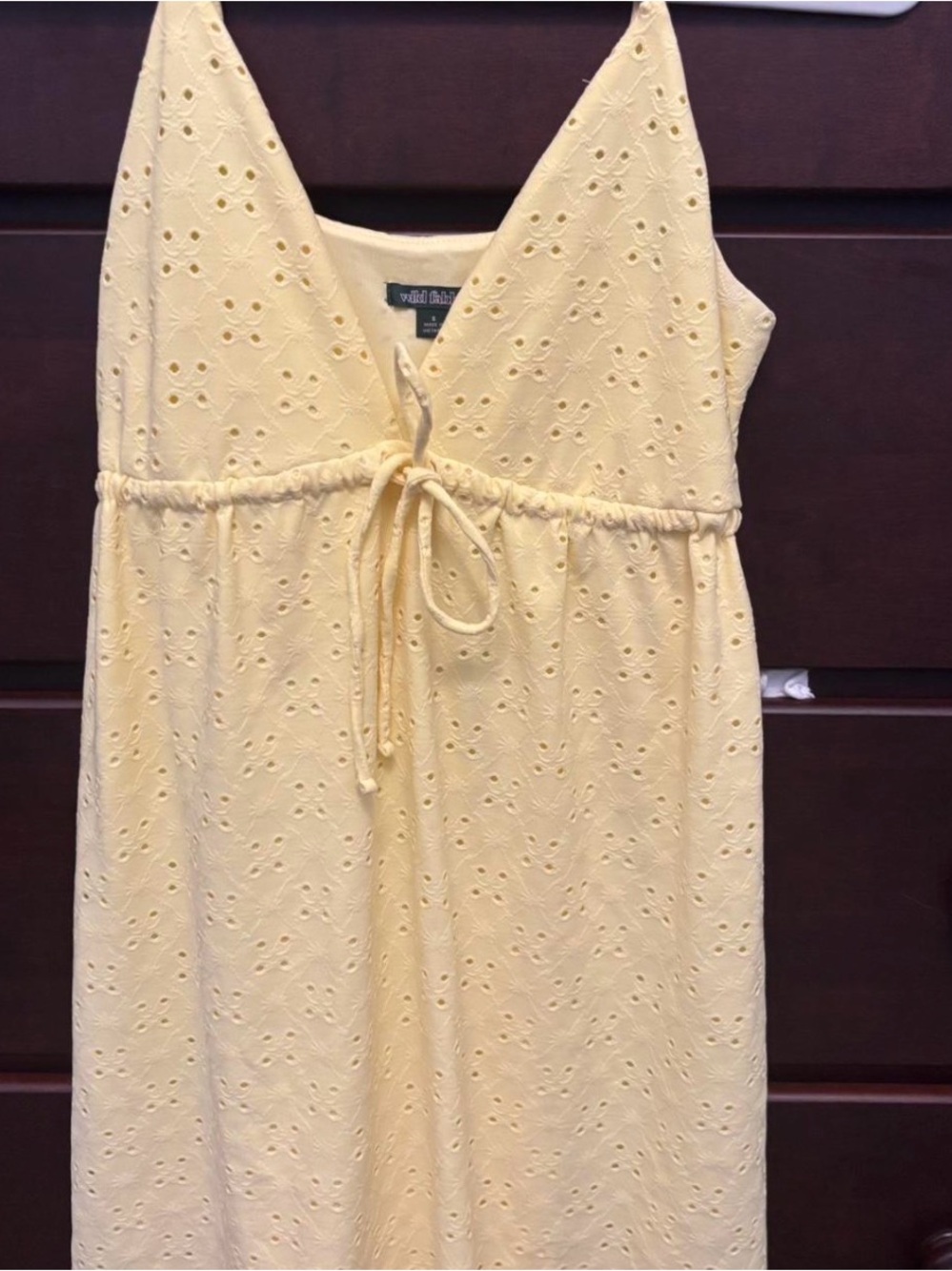 Yellow Eyelet Sundress